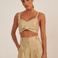 Cropped Shine Dourado